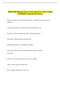 MDSC2000 Biostats Exam Actual -Questions with Verified &NewLine;ANSWERS &lpar;Guaranteed Success&rpar;
