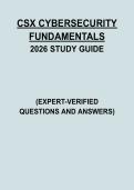 CSX CYBERSECURITY FUNDAMENTALS EXAM &vert; STUDY GUIDE & PRACTICE REVIEW &vert; 2026