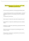 MDSC2000 Biostatistics Exam Questions with Verified &NewLine;ANSWERS &lpar;Guaranteed Success&rpar; 
