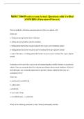 MDSC 2000 Practice exam Actual -Questions with Verified &NewLine;ANSWERS &lpar;Guaranteed Success&rpar; 