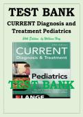 CURRENT Diagnosis and Treatment Pediatrics 24th Edition William Hay Complete Test Bank Comprehensive Practice Questions and Exam Preparation Material