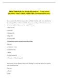 MDSC2000 Skills for Medical Scientists 2 Exam Actual &NewLine;Questions with Verified ANSWERS &lpar;Guaranteed Success&rpar;