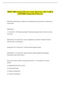 MDSC2000 Section II Exam Actual -Questions with Verified &NewLine;ANSWERS &lpar;Guaranteed Success&rpar;