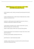 MDSC2000 Exam Actual -Questions with Verified &NewLine;ANSWERS &lpar;Guaranteed Success&rpar; 
