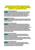 Cardiovascular Certification Exam 2026 150&plus; Questions and Answers with Verified Solutions and Detailed Rationales Latest Version A&plus;