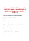 Comprehensive WGU C207 OA Success Guide 2026 Latest Update with Exam Blueprint Correct Answers and Detailed Rationales