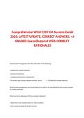 Comprehensive WGU C207 OA Success Guide 2026 Latest Update with Exam Blueprint Correct Answers and Detailed Rationales