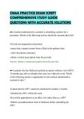 CMAA PRACTICE EXAM SCRIPT&NewLine;COMPREHENSIVE STUDY GUIDE&NewLine;QUESTIONS WITH ACCURATE SOLUTIONS&NewLine;