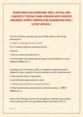 ACAMS PRACTICE EXAM BANK 2026 &vert; ACTUAL AND &NewLine;CURRENTLY TESTING EXAM VERSIONS WITH VERIFIED &NewLine;ANSWERS&vert; EXPERT VERIFIED FOR GUARANTEED PASS &vert; &NewLine;LATEST UPDATE &vert;