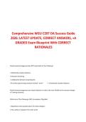Comprehensive WGU C207 OA Success Guide 2026 Latest Update with Exam Blueprint Correct Answers and Detailed Rationales&NewLine;