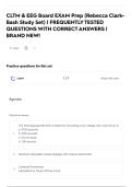 CLTM & EEG Board EXAM Prep &lpar;Rebecca Clark-Bash Study Set&rpar; &vert; FREQUENTLY TESTED QUESTIONS WITH CORRECT ANSWERS &vert; BRAND NEW&excl;
