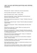 UNIV 104 QUIZ MIDTERM QUESTIONS AND VERIFIED ANSWERS