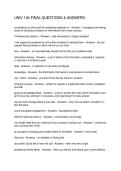 UNIV 104 FINAL QUESTIONS & ANSWERS