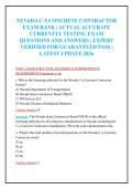 Nevada C-5 Concrete Contractor Exam Bank &ndash; 300 Practice Questions with Verified Answers & Rationales &lpar;NSCB &sol; PSI 2026&rpar;