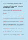 CAISS CERTIFICATIONSTUDT GUIDE EXAM 2026 UPDATE QUESTIONS AND CORRECT VERIFIED ANSWERS ALREADY GRADED A&plus; &lpar;BRAND NEW VISION&rpar;