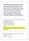 AAMC PREview Exam Newest 2026&NewLine;2027 Updated 100 Questions From &NewLine;Actual Exams Complete Most Tested &NewLine;Questions And Correct Detailed &NewLine;Answers &lpar;Expert Verified Exam&rpar; &NewLine;&vert;Already Graded A&plus;&vert;&vert;Brand New&excl;&excl;