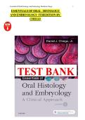 Essentials of Oral Histology and Embryology Test Bank &vert; Chiego 5th Edition &vert; Latest 2023-2024&NewLine;&NewLine;