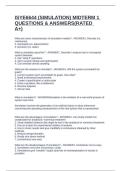 ISYE6644 &lpar;SIMULATION&rpar; MIDTERM 1 QUESTIONS & ANSWERS&lpar;RATED A&plus;&rpar;