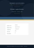 STA4820 Assignment 01 Solutions Due 2026 &vert;Statistical Techniques for Science and Engineering&vert;