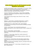 ATI Critical Thinking Cards for Proctored Exam 36 Questions and Answers&NewLine;