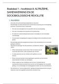 Samenvatting -  Evolutie en menselijk gedrag - Boekdeel 1 &ndash; hoofdstuk 8 - ALTRU&Iuml;SME&comma; SAMENWERKING EN DE SOCIOBIOLOGISCHE REVOLUTIE