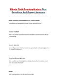 Illinois Field Crop Applicators Test &ndash; Practice Questions with Correct Answers
