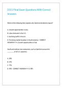D311 Final Exam Questions With Correct Answers