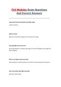 FLS Modules Exam &ndash; Questions and Correct Answers