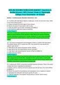 BSN 266 HESI MED SURG EXAM 2026&sol;2027 &vert; Questions & Verified Answers 100&percnt; Correct &vert; Grade A &vert; Nightingale College &vert; Pass Guaranteed - A&plus; Graded&NewLine;&NewLine;