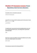 Florida 2-15 Insurance License Exam &ndash; Practice Questions with Correct Answers