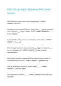 EXSC 224 Lab Exam 1 Questions With Correct Answers