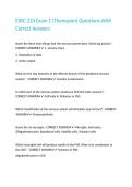 EXSC 224 Exam 1 &lpar;Thompson&rpar; Questions With Correct Answers&period;