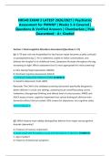 NR548 EXAM 3 LATEST 2026&sol;2027 &vert; Psychiatric Assessment for PMHNP &vert; Weeks 5-6 Covered &vert; Questions & Verified Answers &vert; Chamberlain &vert; Pass Guaranteed - A&plus; Graded&NewLine;&NewLine;