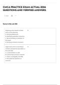 CMCA PRACTICE EXAM ACTUAL 2026 QUESTIONS AND VERIFIED ANSWERS