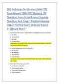 EKG Technician Certification &lpar;NHA CET&rpar; &NewLine;Exam Newest 2026-2027 Updated 100 &NewLine;Questions From Actual Exams Complete &NewLine;Questions And Correct Detailed Answers &NewLine;&lpar;Expert Verified Exam&rpar; &vert;Already Graded &NewLine;A&plus;&vert;&vert;Brand New&excl;&excl;  