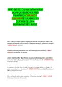 PMK-EE E7 Career Information QUESTIONS AND VERIFIED CORRECT ANSWERS GRADED A&plus; -LATEST 2026-2027- 100- GUARANTEED PASS&period;docx&NewLine;&NewLine;