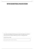 NFHS Exam QUESTIONS AND CORRECT ANSWERS GRADED A&plus; LATEST ACTUAL EXAMS 