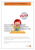 RN VATI Comprehensive &NewLine;Predictor Form A&comma; B&comma; & C&comma; Exam 2 with NGN &NewLine;Questions and Revised Correct Answers&comma; 100&percnt; &NewLine;Guarantee Pass GRADED A&plus; 