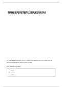 BASKETBALL EXAM QUESTIONS AND CORRECT ANSWERS 