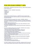PCB CRS EXAM CORRECT 100&percnt;