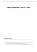 NFHS BASKETBALL RULES&period; RULE 1- COURT AND EQUIPMENT ACTUAL EXAMS ALREADY GRADED A&plus; &lpar;NEWEST&rpar;