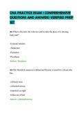 CNA PRACTICE EXAM 1 COMPREHENSIVE&NewLine;QUESTIONS AND ANSWERS VERIFIED PREP&NewLine;SET&NewLine;