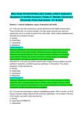 WGU D236 PATHOPHYSIOLOGY EXAM LATEST 2026&sol;2027 &vert; Questions & Verified Answers &vert; Grade A &vert; Western Governors University &vert; Pass Guaranteed - A&plus; Graded&NewLine;&NewLine;