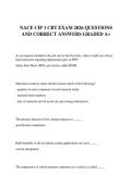 NACE CIP 1 CBT EXAM 2026 QUESTIONS AND CORRECT ANSWERS GRADED A&plus;