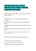 CNA PRACTICE EXAM 2 ACTUAL&NewLine;QUESTIONS AND CORRECT ANSWERS&NewLine;COMPLETE STUDY GUIDE&NewLine;