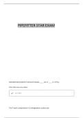 PIPEFITTER STAR EXAM PART 2 BRAND NEW ACTUAL EXAM WITH 100&percnt; VERIFIED QUESTIONS AND CORRECT SOLUTIONS