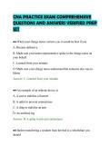 CNA PRACTICE EXAM COMPREHENSIVE&NewLine;QUESTIONS AND ANSWERS VERIFIED PREP&NewLine;SET&NewLine;