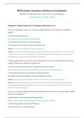 HESI Health Assessment and Physical Examination 2026&ndash;2027 &vert; 55 Questions with Correct Answers and Rationales
