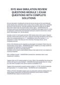 ISYE 6644 SIMULATION REVIEW QUESTIONS MODULE 1 EXAM QUESTIONS WITH COMPLETE SOLUTIONS