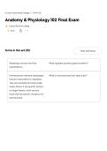&NewLine;Anatomy & Physiology 102 Final Exam Questions and Correct Answers from Actual Exam 2026&period; A &plus; SCORE&period; ULTIMATE GUIDE&period;pdf&NewLine;